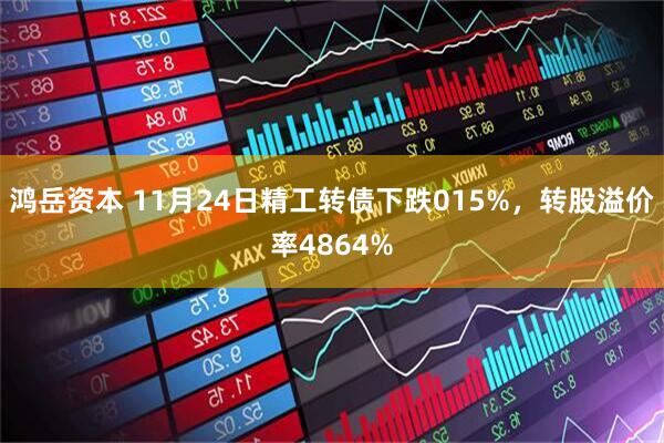 鸿岳资本 11月24日精工转债下跌015%，转股溢价率4864%